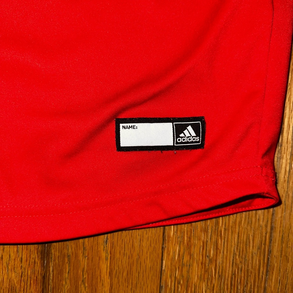 Adidas Red Floral Number Jersey - Picture 3 of 3